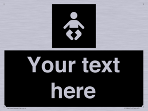 Custom information: black panel baby change